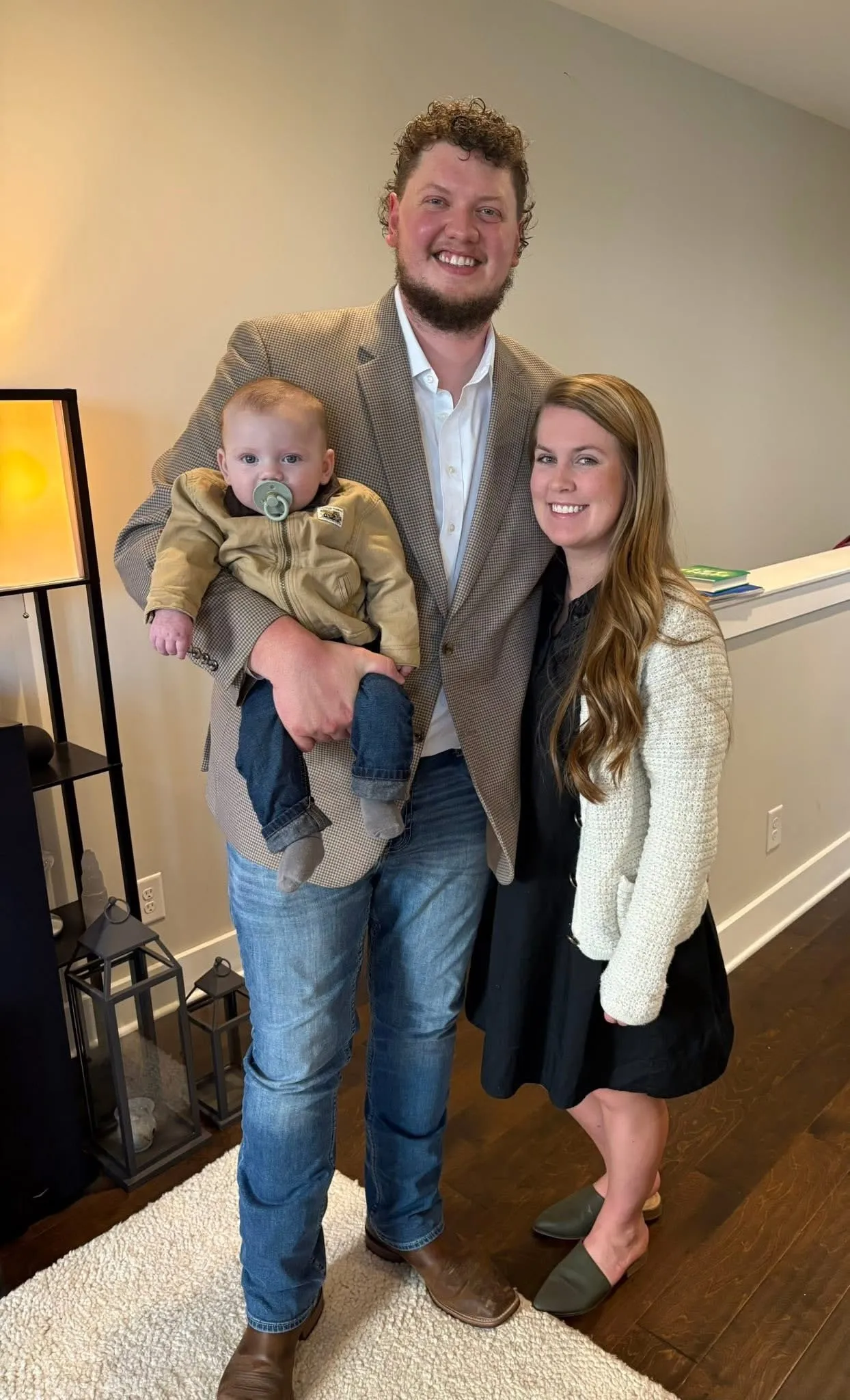 Isaac Buschur with his family